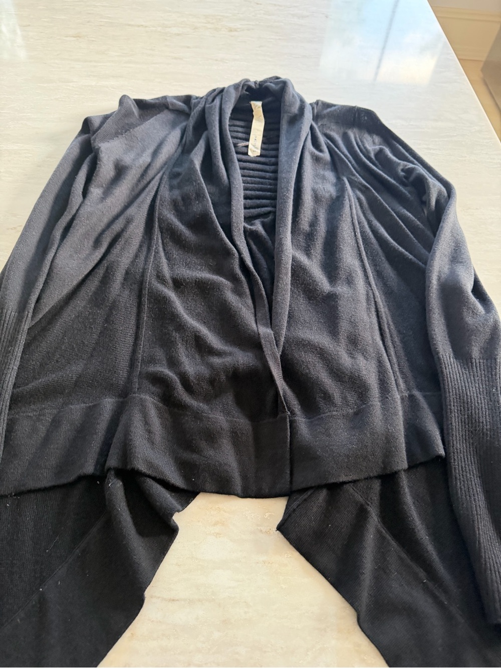 lululemon athletica Black Open-Front Draped Cardigan - Picture 4 of 13